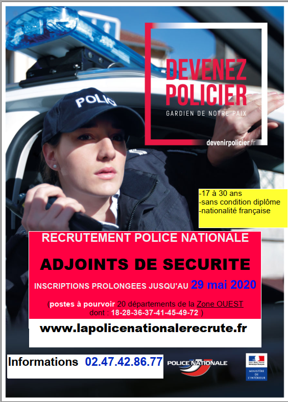 La Police Nationale recrute