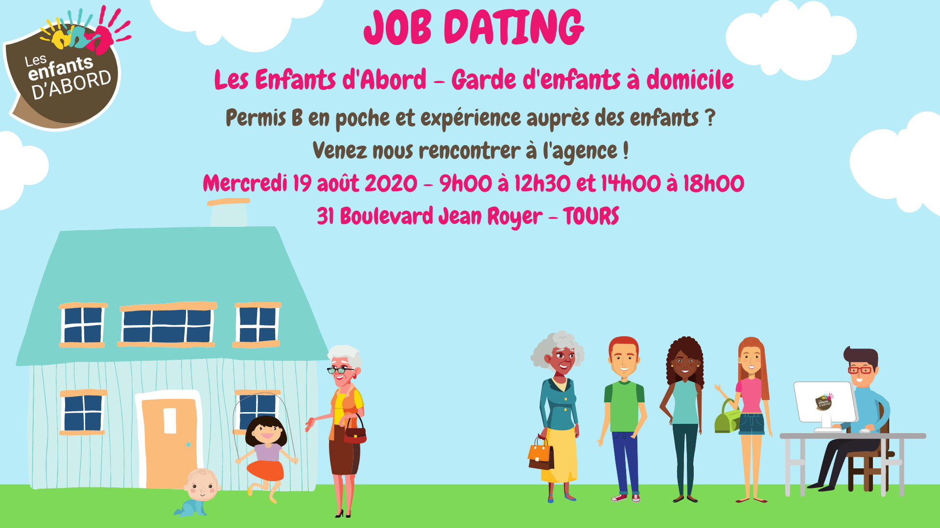 Job dating gardes d'enfants à domicile